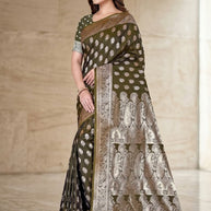 Exclusive Jacquard Silk Saree with Blouse Piece for Premium Cultural Wear | TUL-MALBARI SILK VOL-55