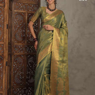 Apricot Linen Saree with Blouse for Premium Ethnic and Designer Wear | ALL-APRICOT-272