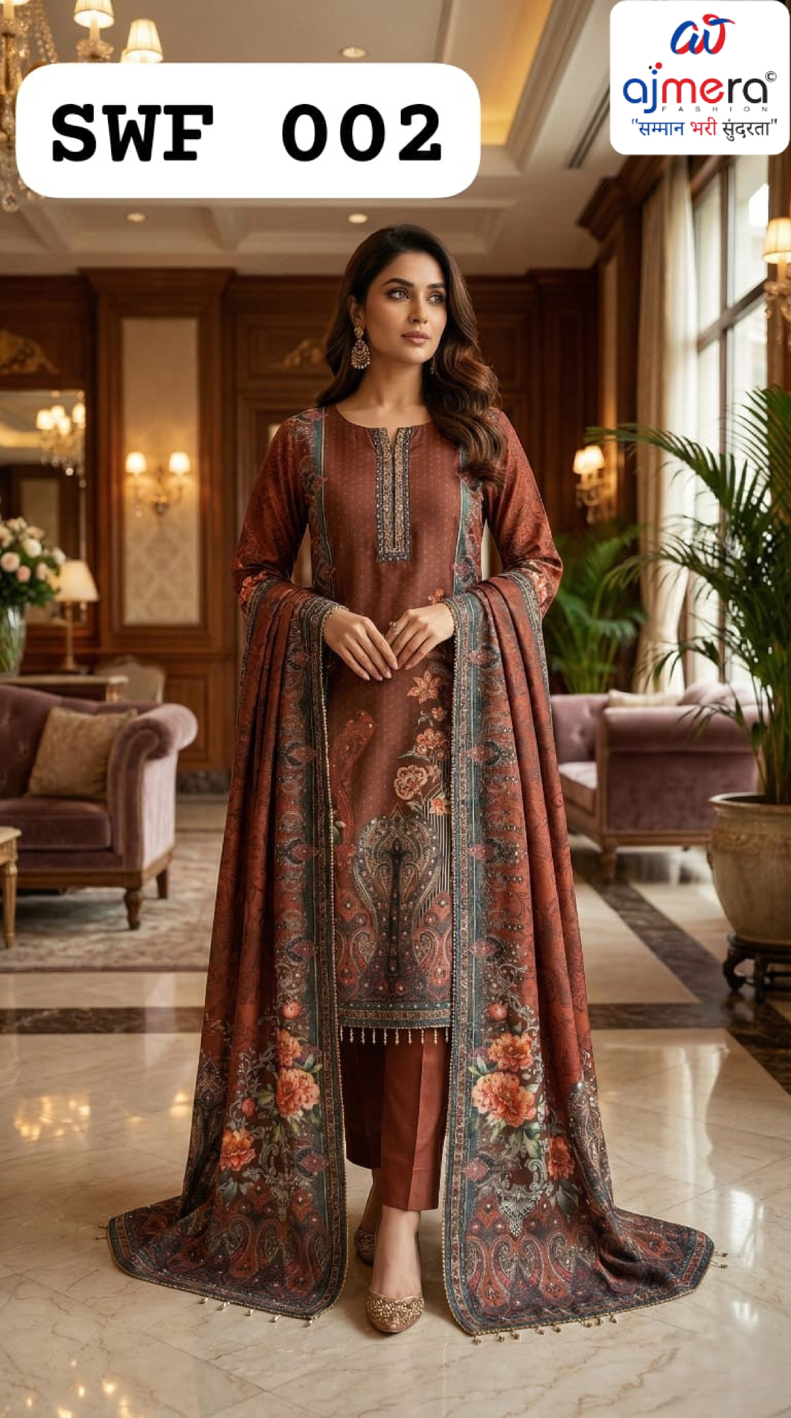 Plus Size Designer Kurti Set for Women | SRJ-SWF-002