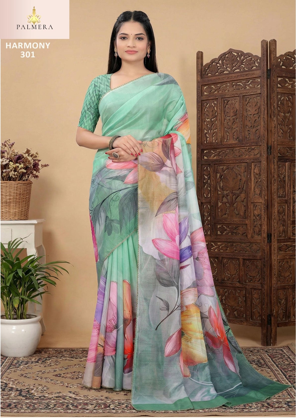 Harmony Organza Saree with Blouse for Premium Ethnic and Designer Wear | ALL-HARMONY VOL-03