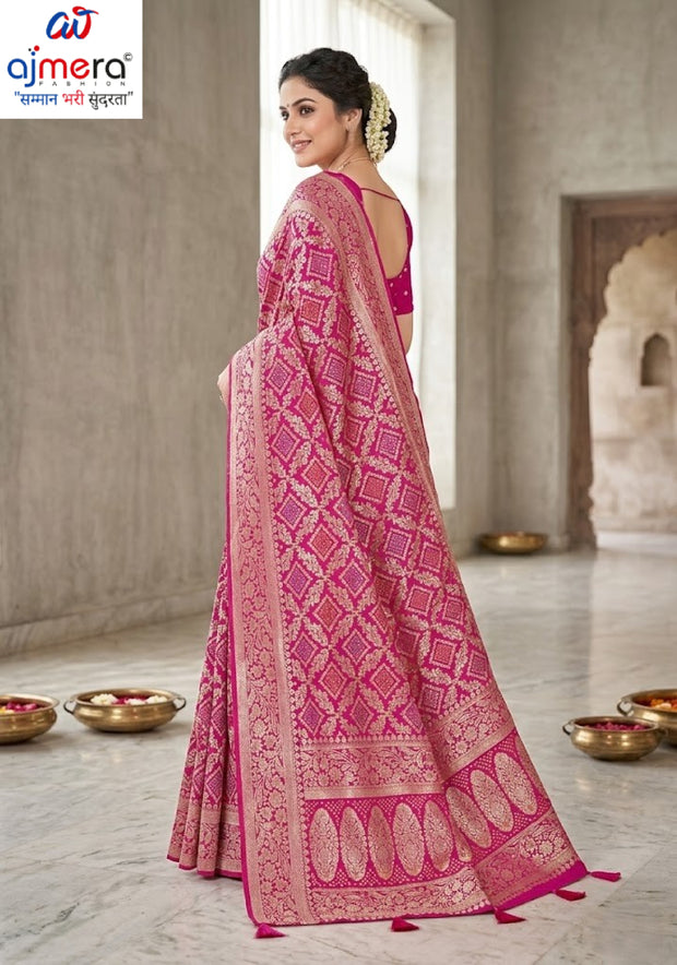 Fashionable Jacquard Silk Saree with Blouse Piece for Special Events | DBU-CHUNDARI SILK VOL-2