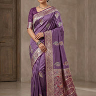 Grand Jacquard Silk Saree With Blouse Piece | VML-PARNIKA