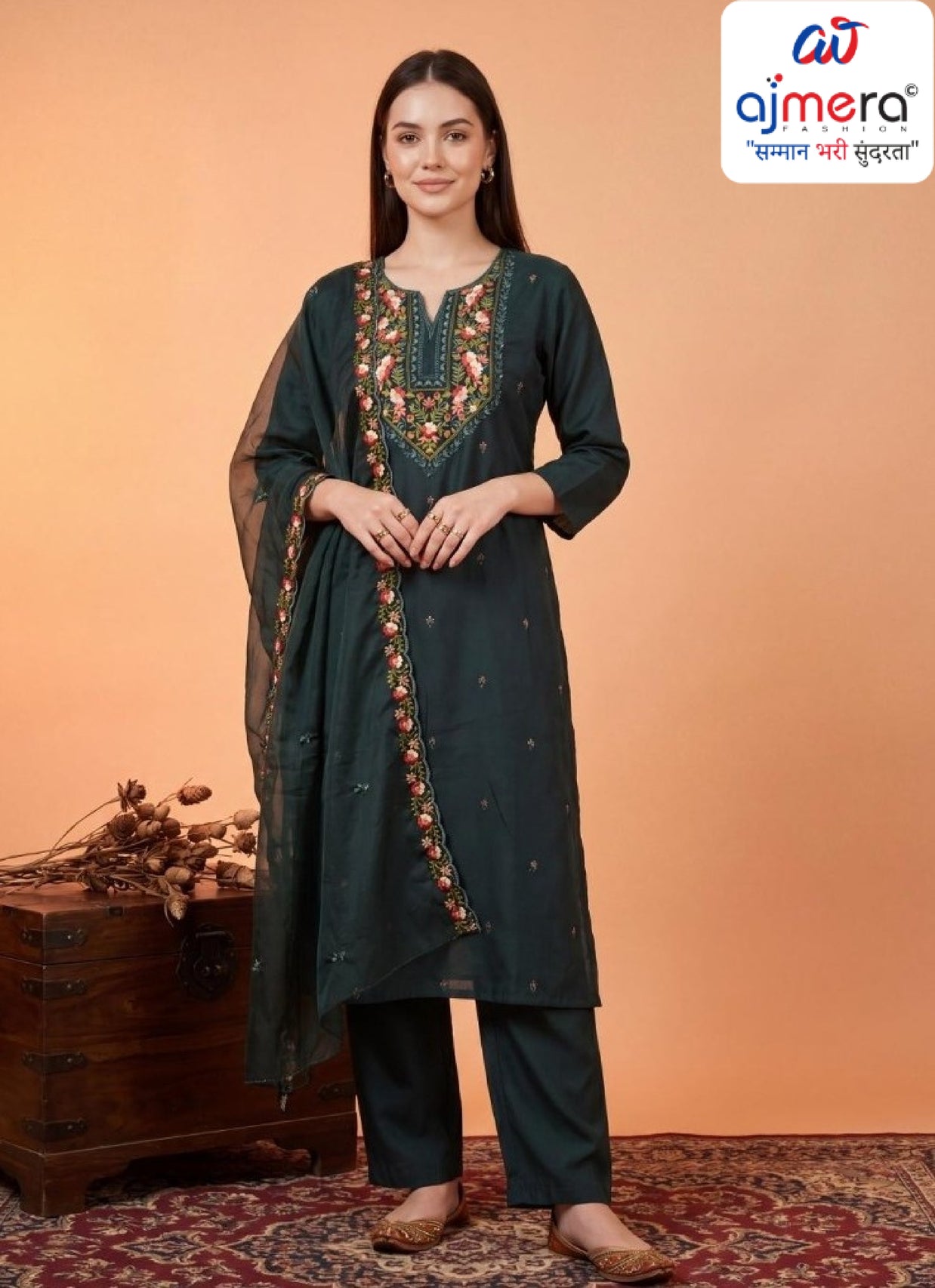Designer Premium Ethnic Kurti Collection for Women | INDO-BB9KH386