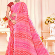 Fashionable Printed Saree with Blouse Piece for Festive Collection  | SNR-RUBY