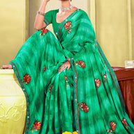 Chic Printed Saree with Blouse Piece for Sophisticated Ethnic Style | PRM-RAJNI