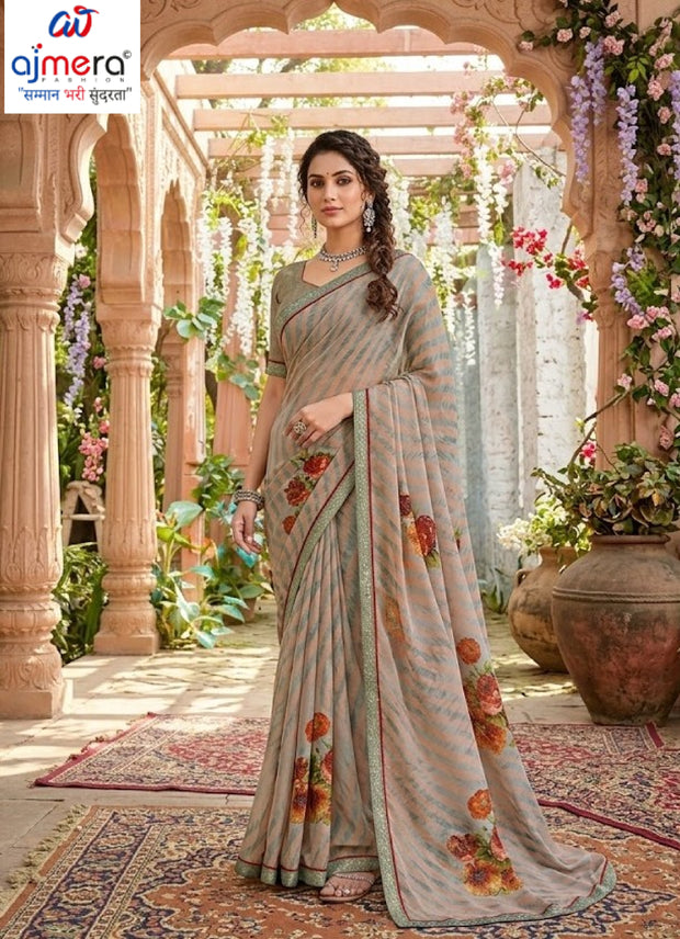 Premium Printed Saree with Matching Blouse Piece for Ethnic Elegance | PRM-JANEMAN
