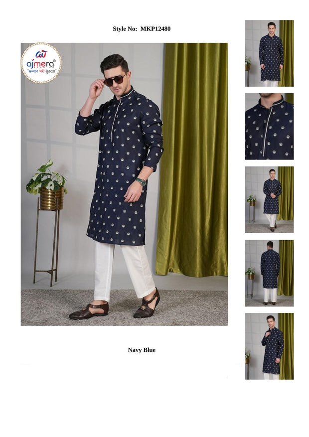 Premium Men's Kurta & Payjama for Wedding & Festive Wear | SNA-MKP12480