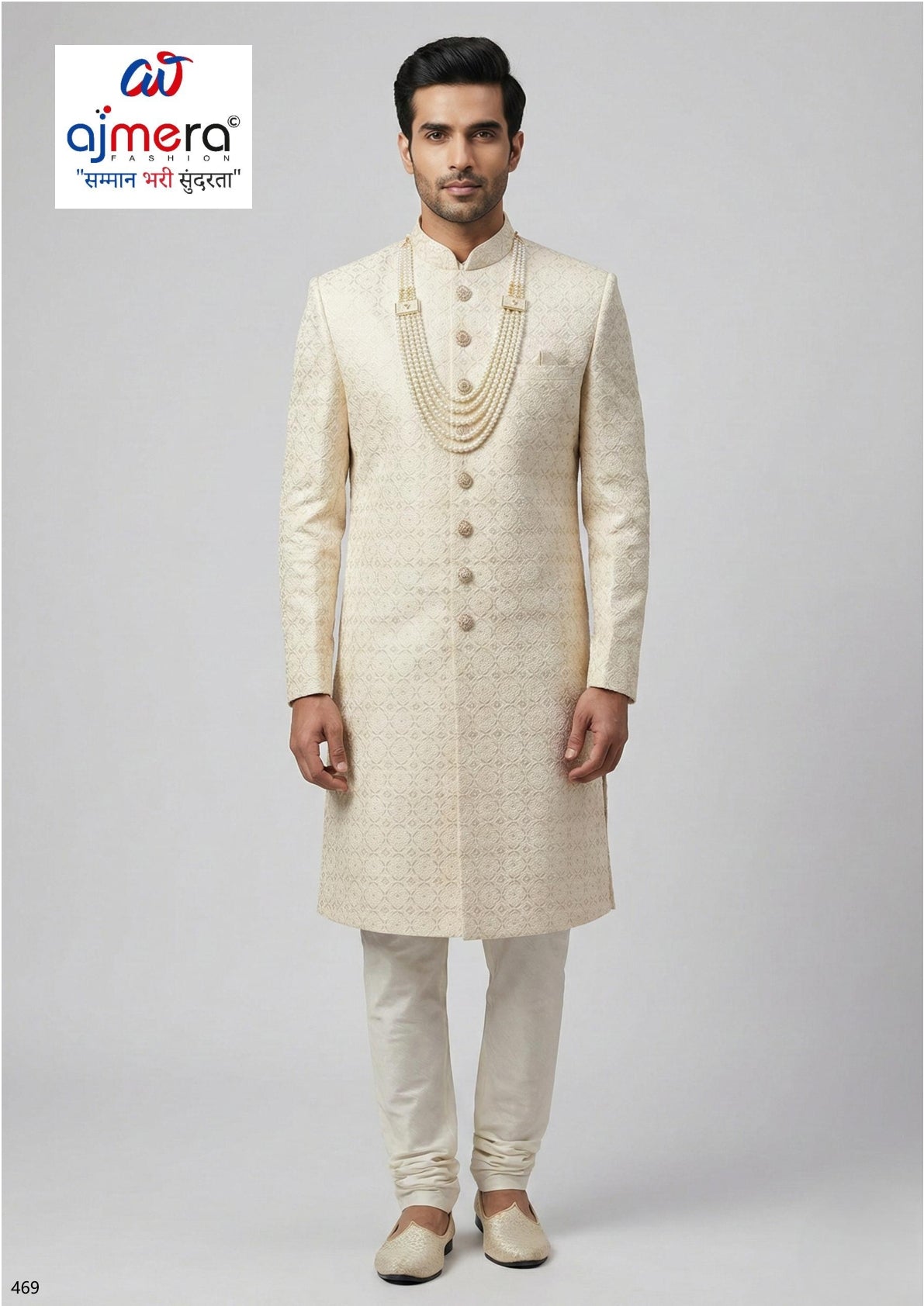 Mens Sherwani Manufacturer for Boutiques | SNA-MSW11286