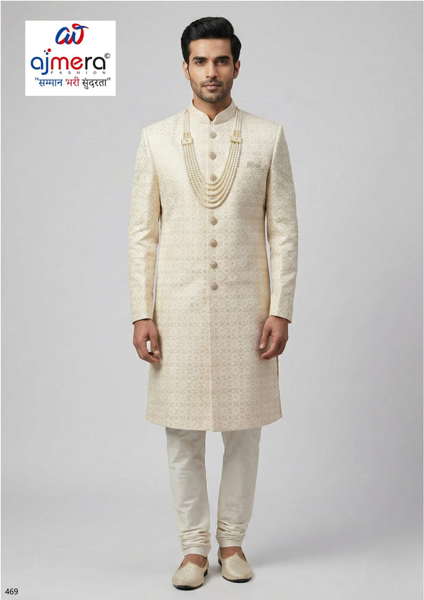 Mens Sherwani Manufacturer for Boutiques | SNA-MSW11286