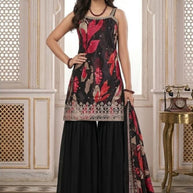 Elegant Chinon Designer Party Wear Gown for Women | KRU-9425