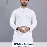 Premium Men's Kurta for Festive & Traditional Wear | NKJ-WHITE LOTUS