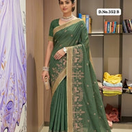 Fancy Cotton Saree with Blouse Piece for Premium Ethnic and Traditional Wear | PUT-NOORI