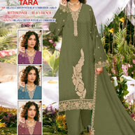 Luxury Chiffon Unstitched Suit Set | PCH-TARA