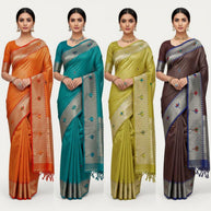 Elegant Jacquard Silk Saree with Designer Blouse Piece for Festive Elegance | DS-SANVI