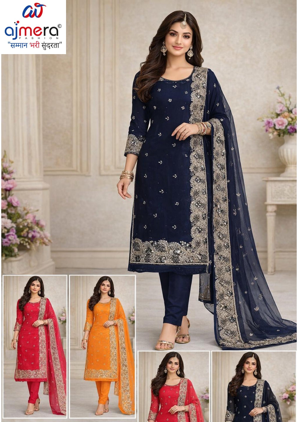 Luxury Designer Unstitched Suit Set | SKH-FS2641