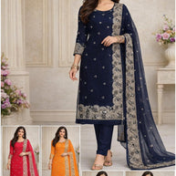 Luxury Designer Unstitched Suit Set | SKH-FS2641