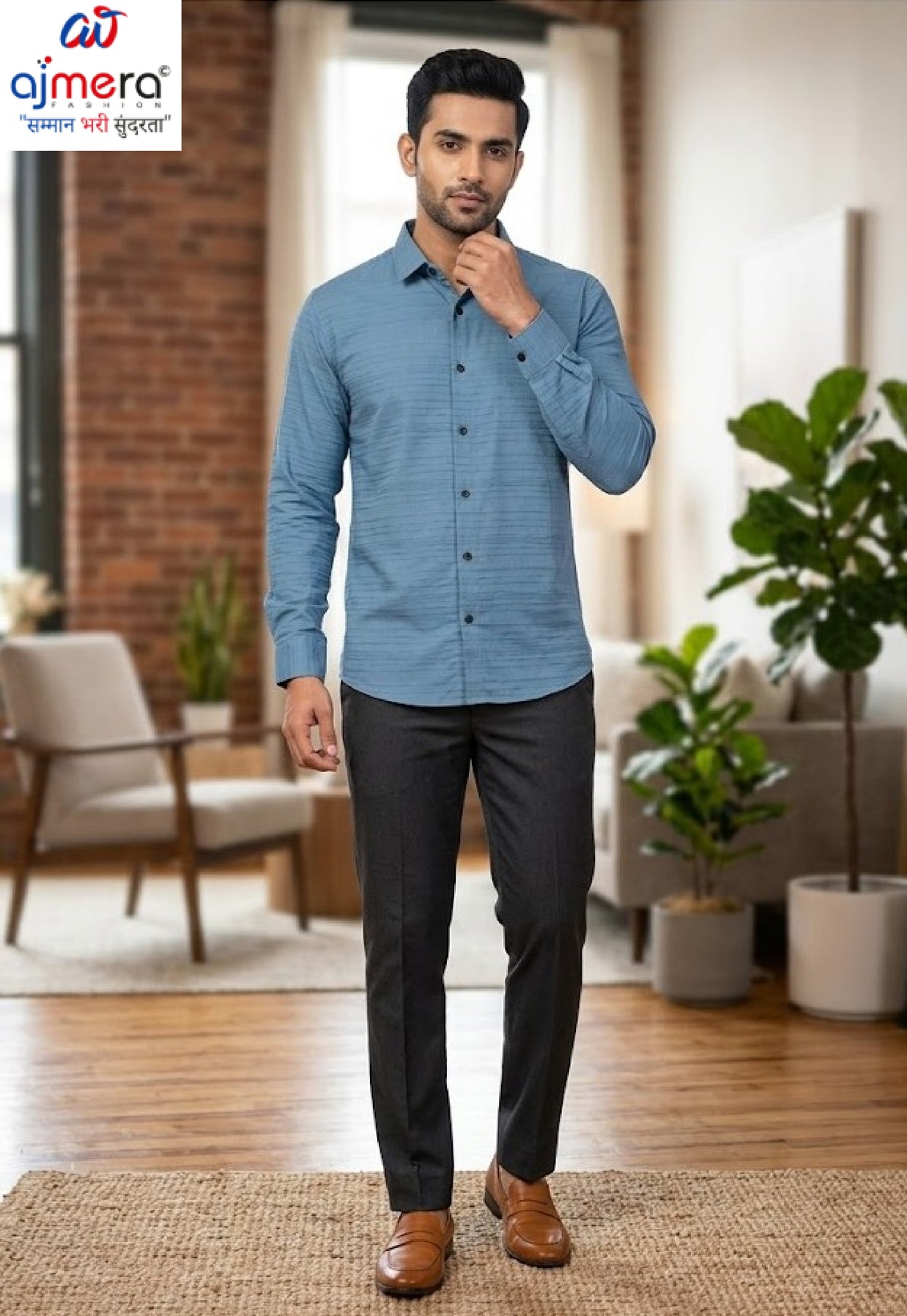 Mens Shirt Wholesale Supplier India | MRS-LYCRA SELF LINING