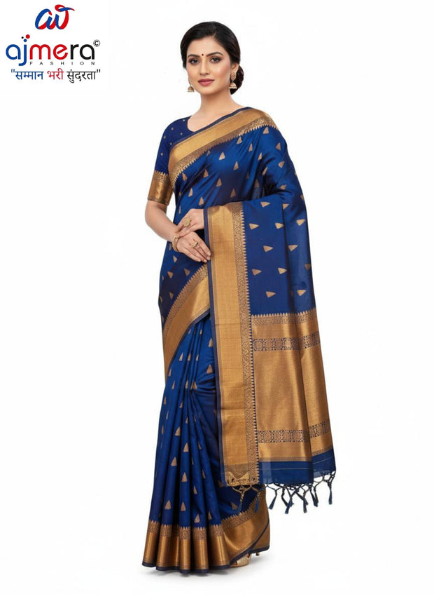 Rich Jacquard Silk Saree with Blouse Piece for Sophisticated Ethnic Style | WON-KADAMBARI