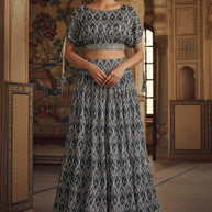 Designer Sequence Patti Gown for Women | KLK-69