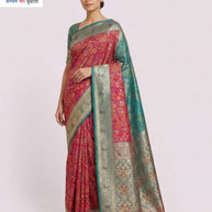 Exclusive Jacquard Silk Saree with Blouse Piece for Premium Cultural Wear | HLO-RAJSHREE-14