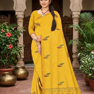Chic Printed Saree with Blouse Piece for Sophisticated Ethnic Style | GLC-LAXMI