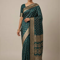 Classic Rapier Silk Matching Saree With Blouse Piece | GYT-VAIDEHI