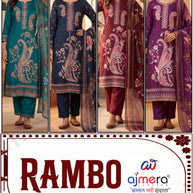 Pure Cotton Unstitched Suit | RAI-RAMBO-5908