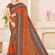 Stylish Printed Saree with Blouse Piece for Traditional Celebrations  | SNR-DHURANDHAR