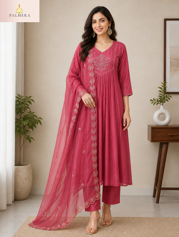 Elegant Designer Palmera Kurti Set for Women | MIK-279C