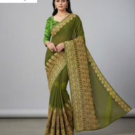 Weightless Print Loose Saree with Blouse for Premium Ethnic and Traditional Wear | MVN-OVERTIME