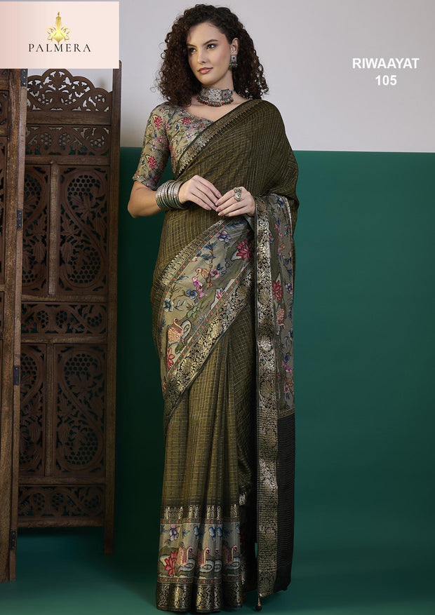 Palmera Saree Wholesaler and Palmera Saree Supplier | ALL-RIWAAYAT-105