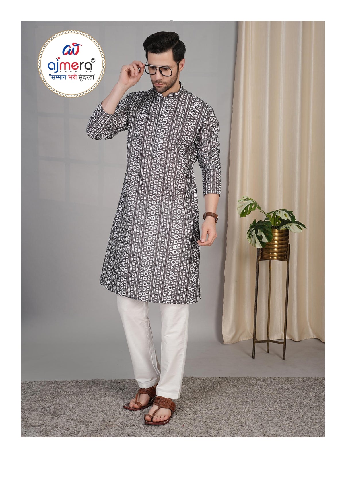 Premium Men's Kurta & Payjama for Wedding & Festive Wear | SNA-MKP12577