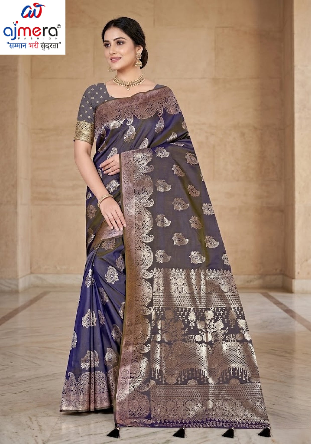 Stylish Jacquard Silk Saree with Blouse Piece for Festive Collection | TUL-MALBARI SILK VOL-59