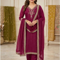 Premium Glass Organza Unstitched Suit Set | BKE-KHUSHI