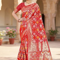 Elegant Jacquard Silk Saree with Designer Blouse Piece for Festive Elegance | TUL-PREM PAKHI SILK VOL-03
