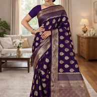 Classic Jacquard Silk Saree with Blouse Piece for Elegant Traditional Look | TUL-CLEAR SILK VOL-01