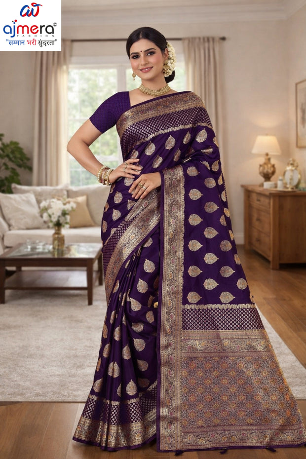 Classic Jacquard Silk Saree with Blouse Piece for Elegant Traditional Look | TUL-CLEAR SILK VOL-01