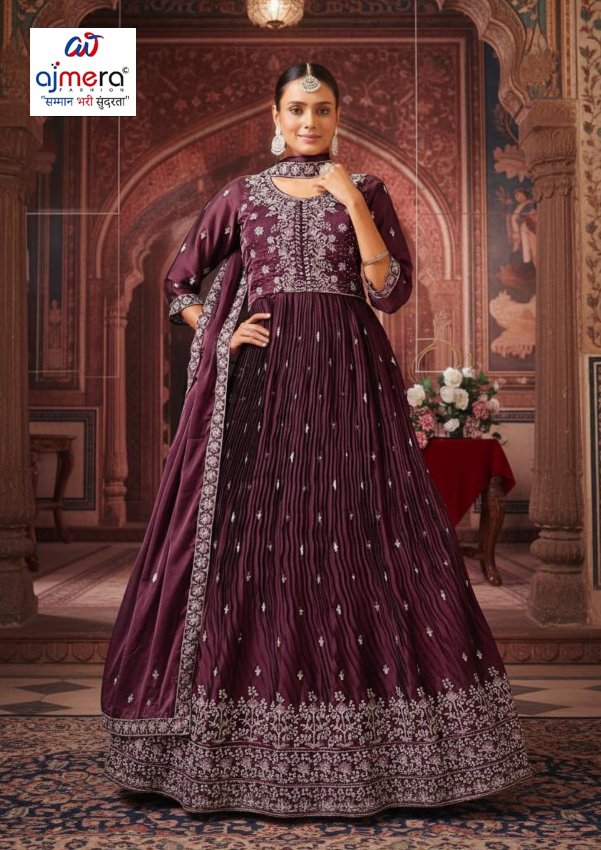 Women Gown Manufacturer Designer Georgette Gown for Women | SHP-6118