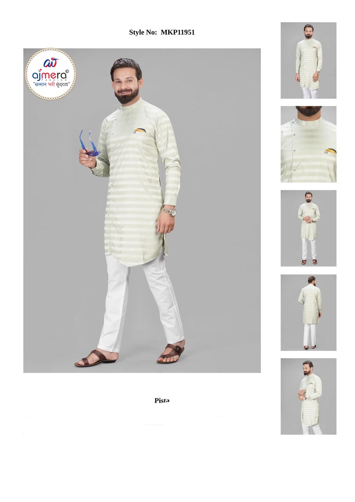 Premium Men's Kurta & Payjama for Wedding & Festive Wear | SNA-MKP11951
