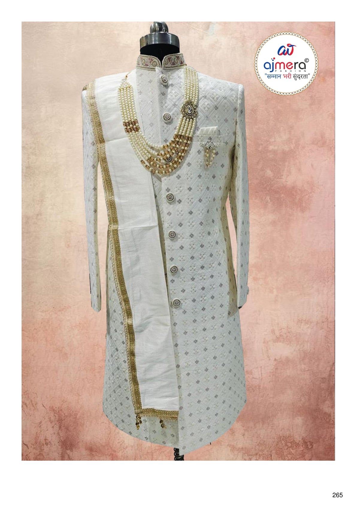Mens Sherwani Manufacturer for Retailers | SNA-MSW11085
