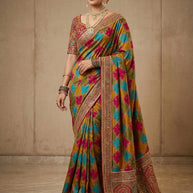 Elegant Craft Jacquard Silk Saree With Blouse Piece | STZ-MAYA