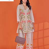 Designer Contemporary Co-Ord Kurti Set for Women | VRA-8054