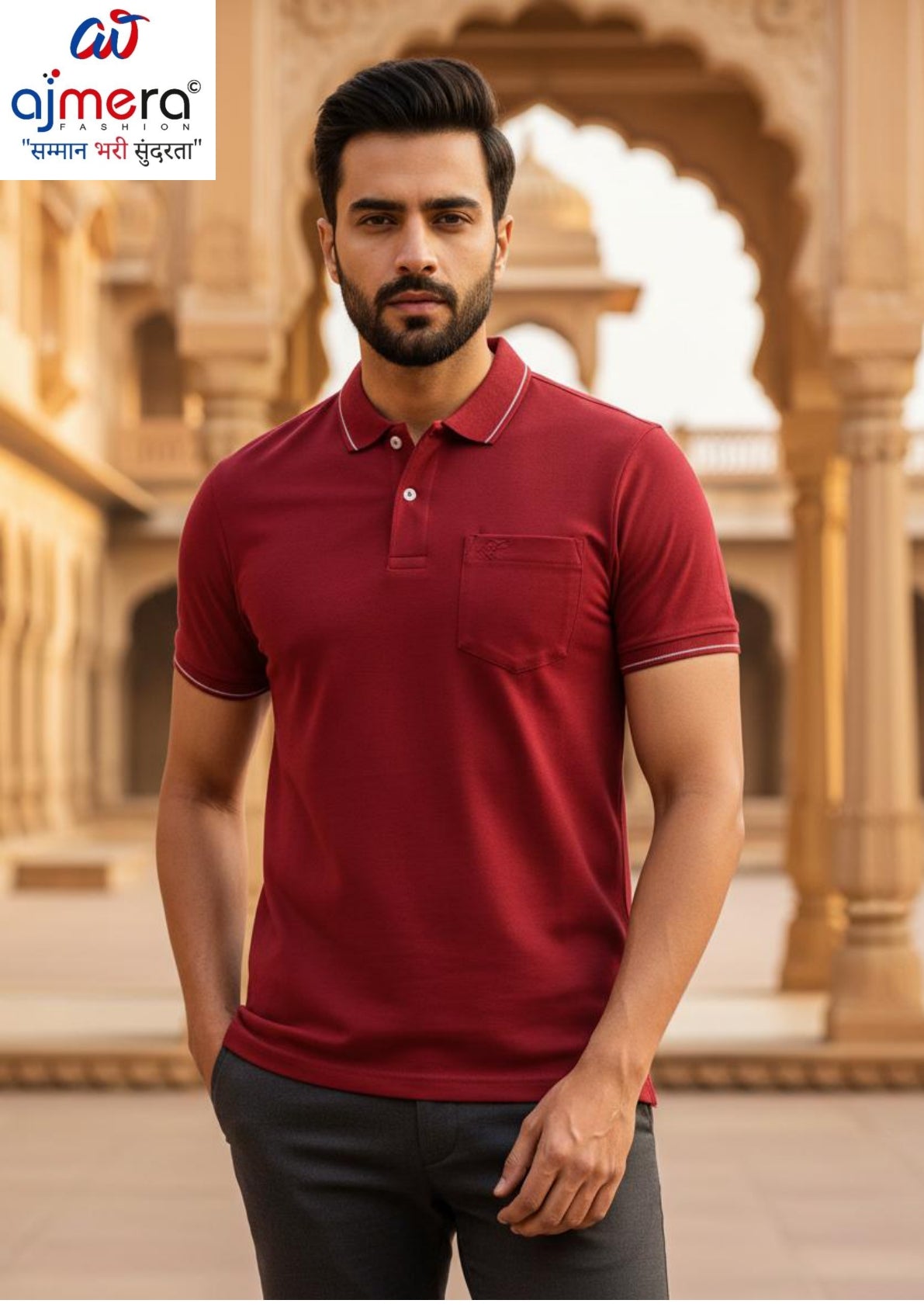 Mens Polo T-Shirt Manufacturer India | ALTSS24PLO195