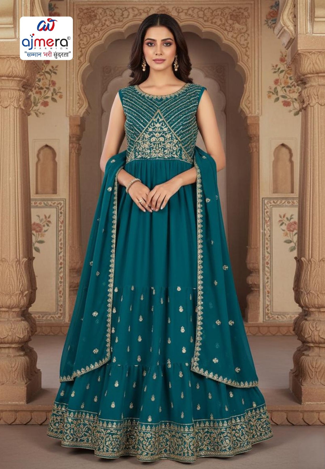 Designer Georgette Gown for Women | SHP-1570