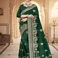Viscose Print Loose Saree with Blouse for Premium Ethnic and Traditional Wear | PSM-ANUPAMA