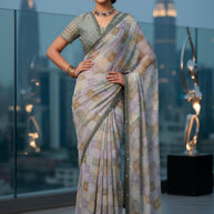 Elegant Printed Saree with Designer Blouse Piece for Festive Wear | RDD-SHAGUN