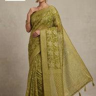 Chic Printed Saree with Blouse Piece for Sophisticated Ethnic Style  | WLN-SAVLON-10456