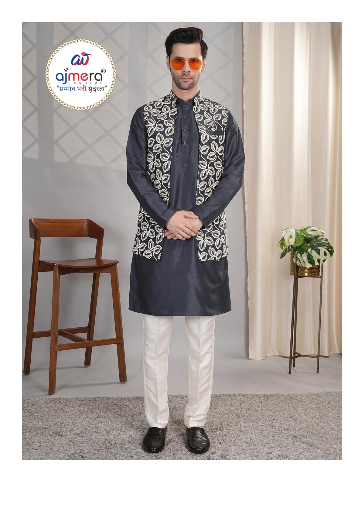 Premium Men's Kurta & Payjama for Wedding & Festive Wear | SNA-MKP12442