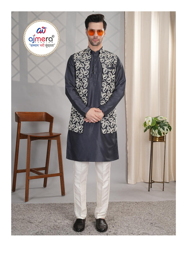 Premium Men's Kurta & Payjama for Wedding & Festive Wear | SNA-MKP12442