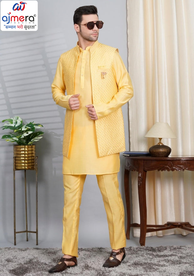 Premium Men's Kurta & Payjama for Wedding & Festive Wear | SNA-MKP12143